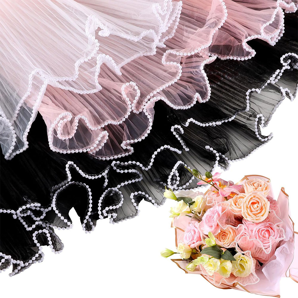 Anda Florist Supply - 28cmX3.8Yds Flower Wrapping Paper Pearl Wave