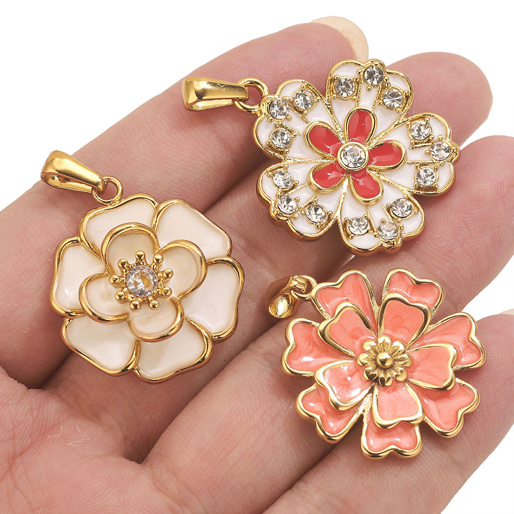 2PCS Stainless Steel Enamel La - Flower Supplies ulasan dan harga
