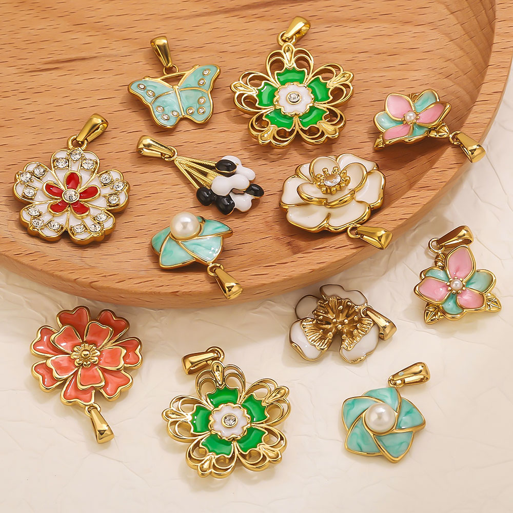 2PCS Stainless Steel Enamel La - Flower Supplies ulasan dan harga