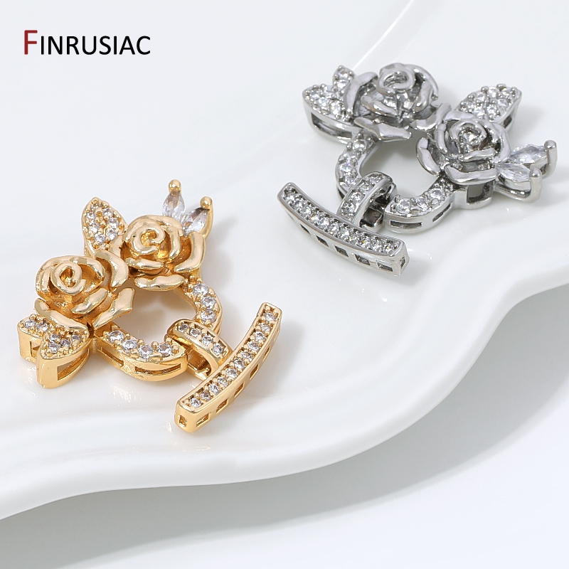14K Gold Plated Brass Zircon F - Flower Supplies ulasan dan harga