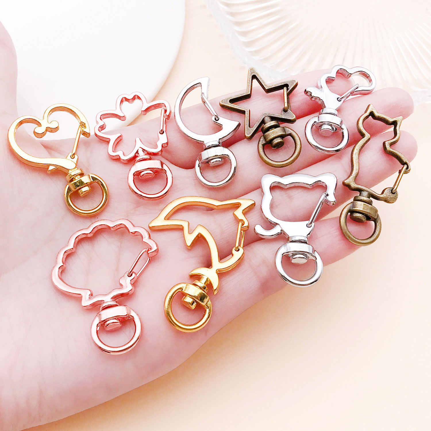 5pcs/lot Heart Star Moon Cat D - Flower Supplies ulasan dan harga