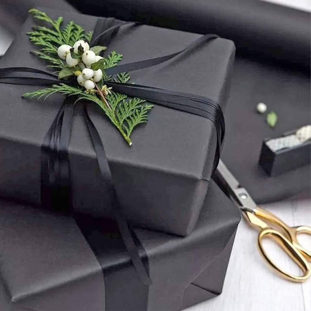 10-100 Sheets Black Tissue Pap - Flower Wrap Kraft ulasan dan harga