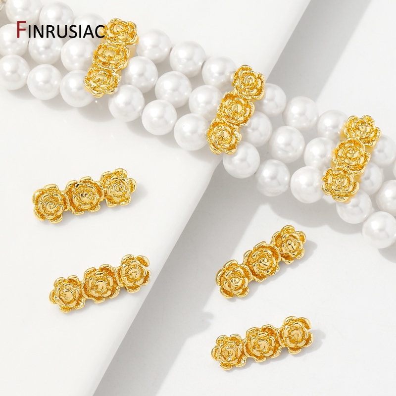 18K Gold Plated Brass Rose Flo - Flower Supplies ulasan dan harga