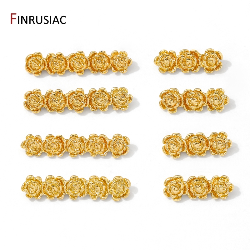 18K Gold Plated Brass Rose Flo - Flower Supplies ulasan dan harga
