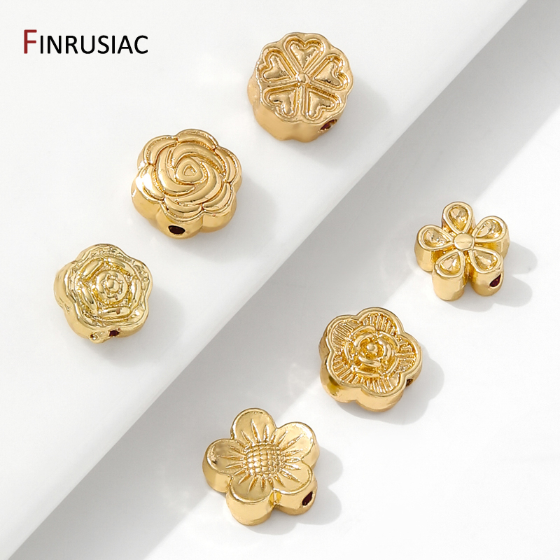 14K Gold Plated Brass Flower S - Flower Supplies ulasan dan harga