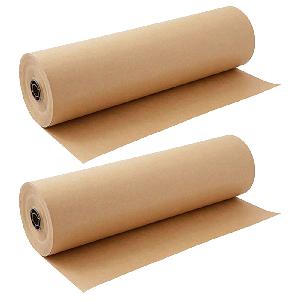 2 Rolls Kraft Paper Roll Multi - Flower Wrap Kraft ulasan dan harga