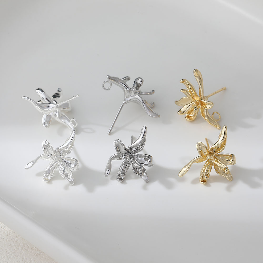 4PCS Dainty Flower Shape Ear S - Flower Supplies ulasan dan harga