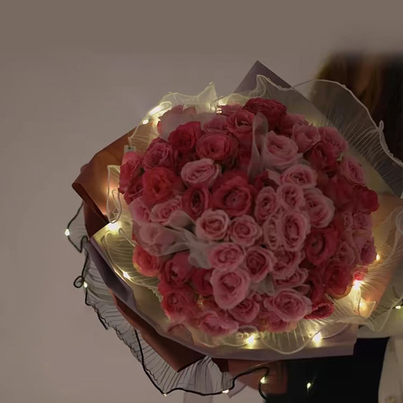 1Pcs LED Flower Wrapping Paper - Flower Wrap Kraft ulasan dan harga