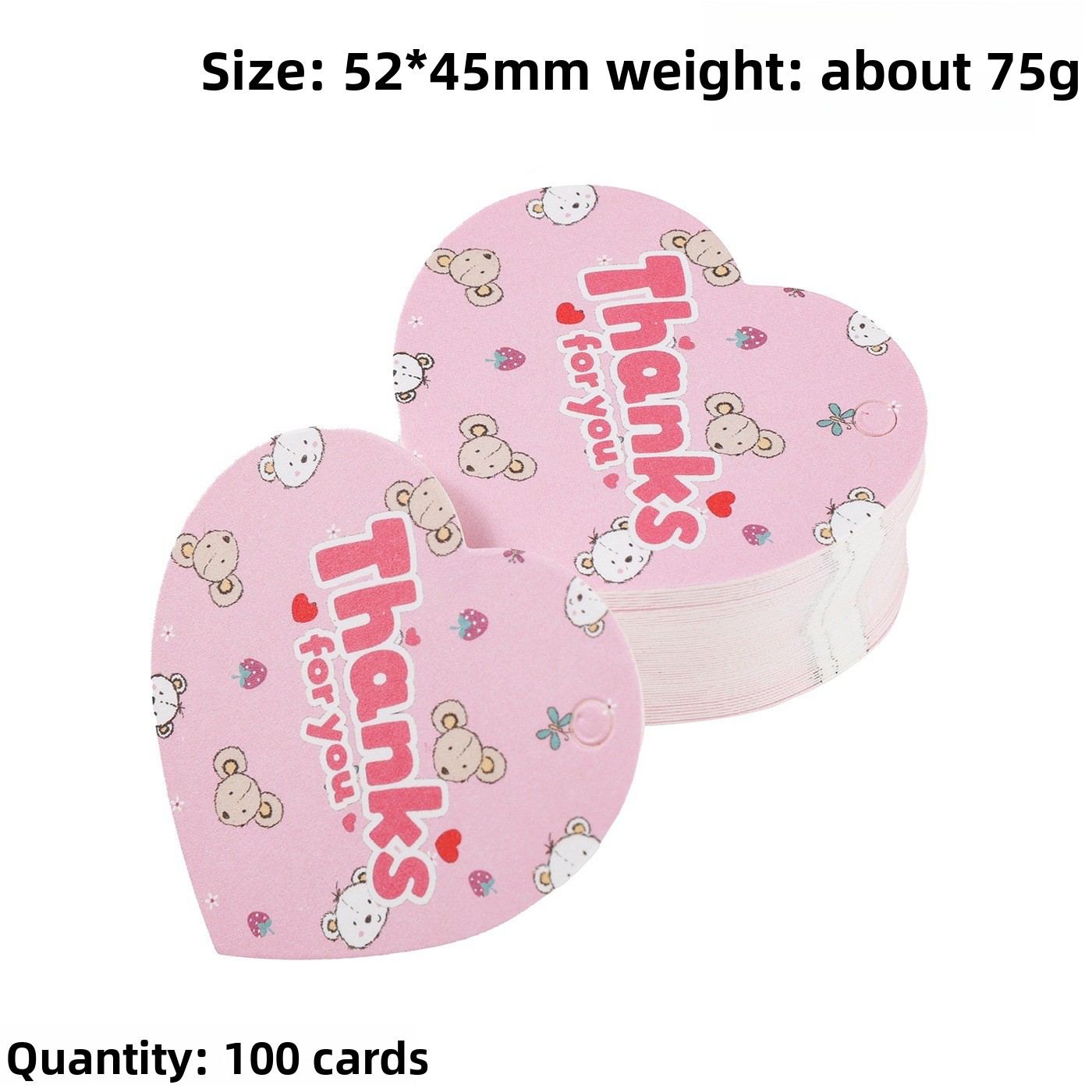 100pcs Thank You Gift Tags Car - Flower Supplies ulasan dan harga