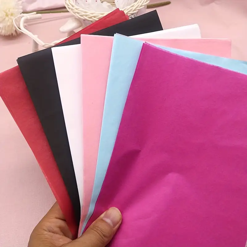 10Pcs 50*66cm Color Tissue Pap - Flower Wrap Kraft ulasan dan harga
