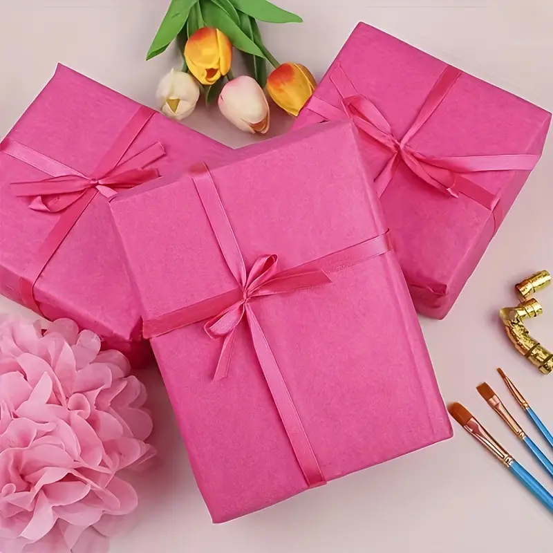 10Pcs 50*66cm Color Tissue Pap - Flower Wrap Kraft ulasan dan harga