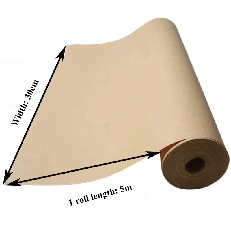 YITAPE 30cm*5M Brown Kraft Pap - Flower Wrap Kraft ulasan dan harga