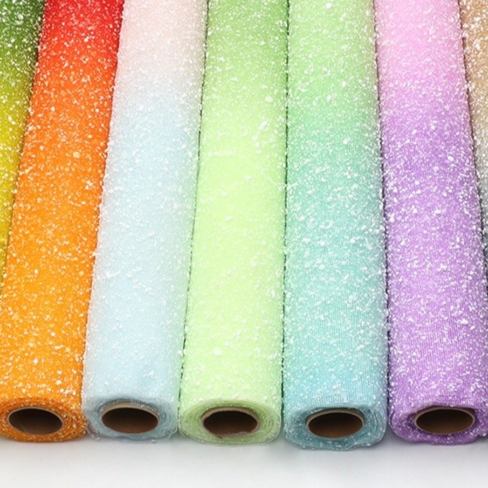 Gradient Snow Dot Yarn Mesh Pa - Anda Florist Supply ulasan dan harga
